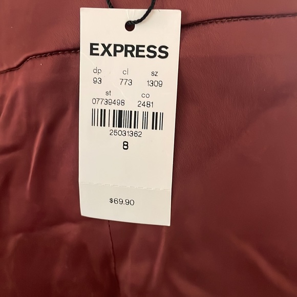 Express Brick Red Maxi Skirt. Size 8 - Picture 5 of 5